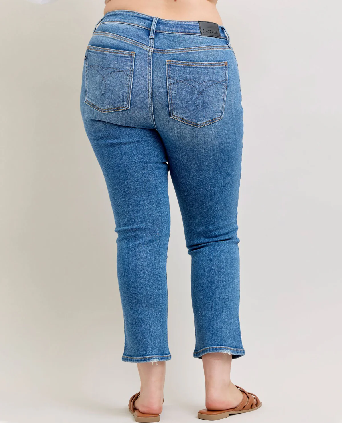 Judy Blue Plus High Waist Slim Ankle Straight Jeans - Image 3