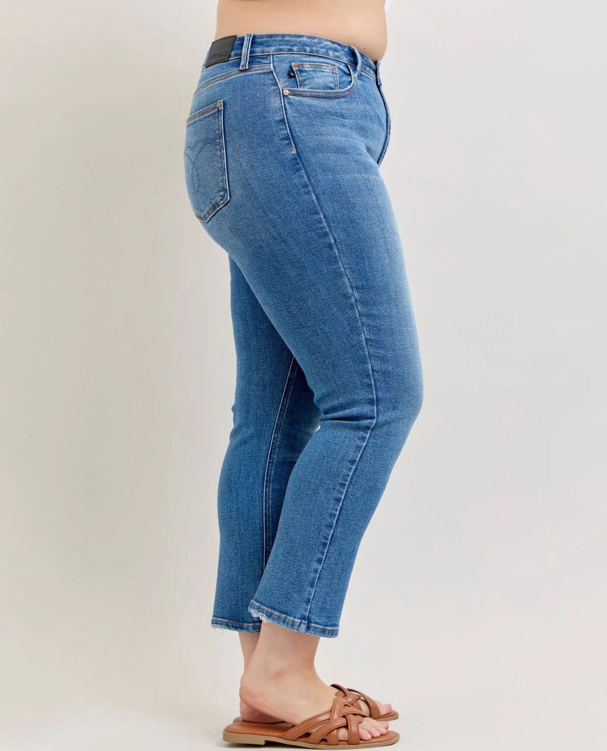 Judy Blue Plus High Waist Slim Ankle Straight Jeans - Image 4