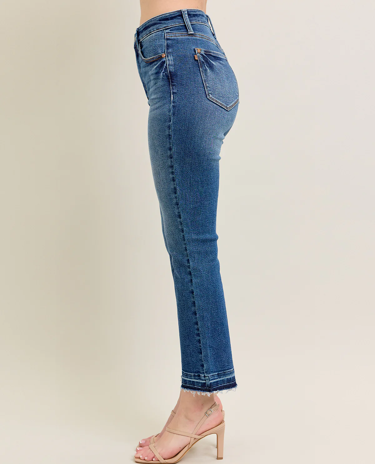 Judy Blue High Waist Vintage Wash Kick Flare Jeans - Image 4