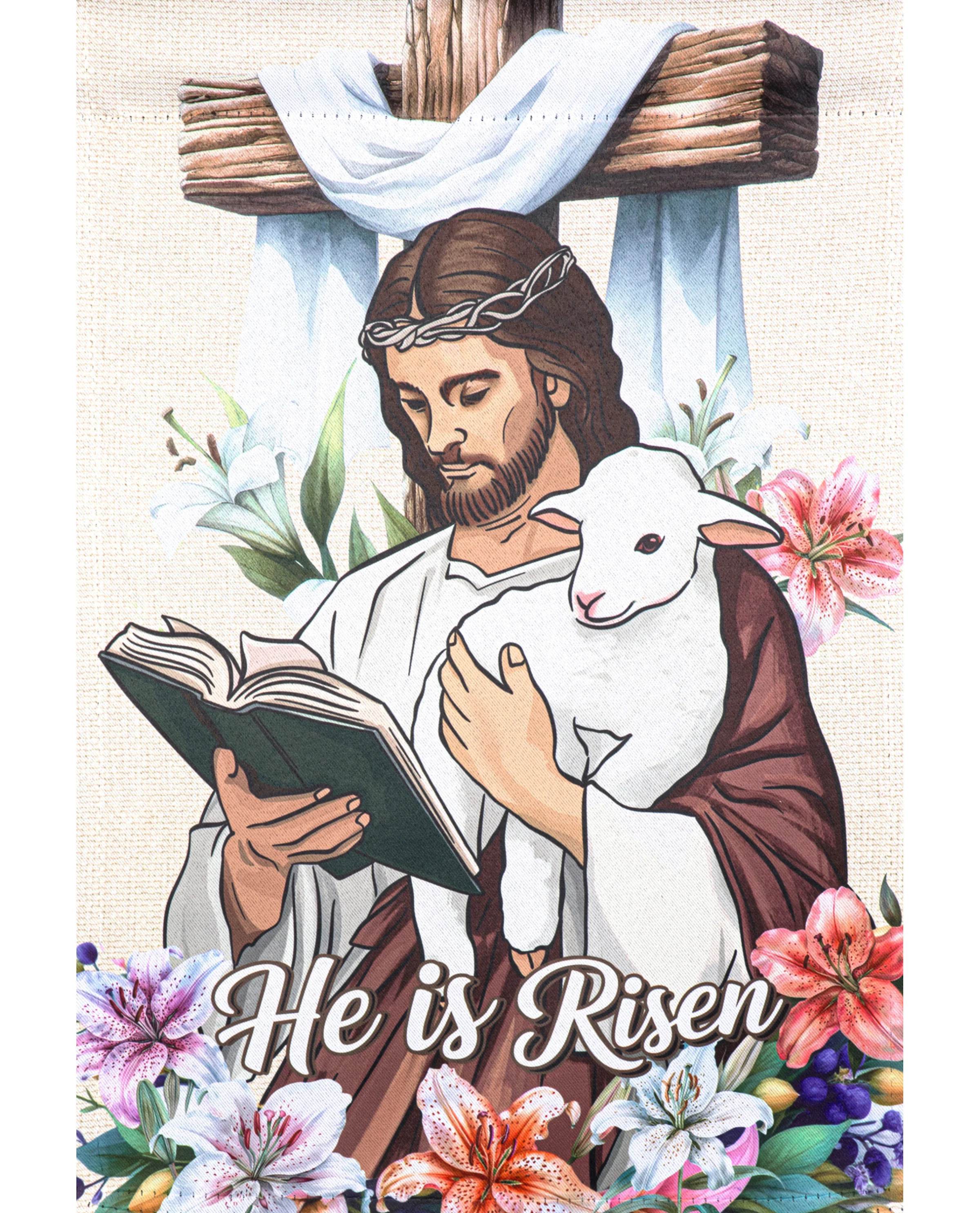 Evergreen House Flag Jesus