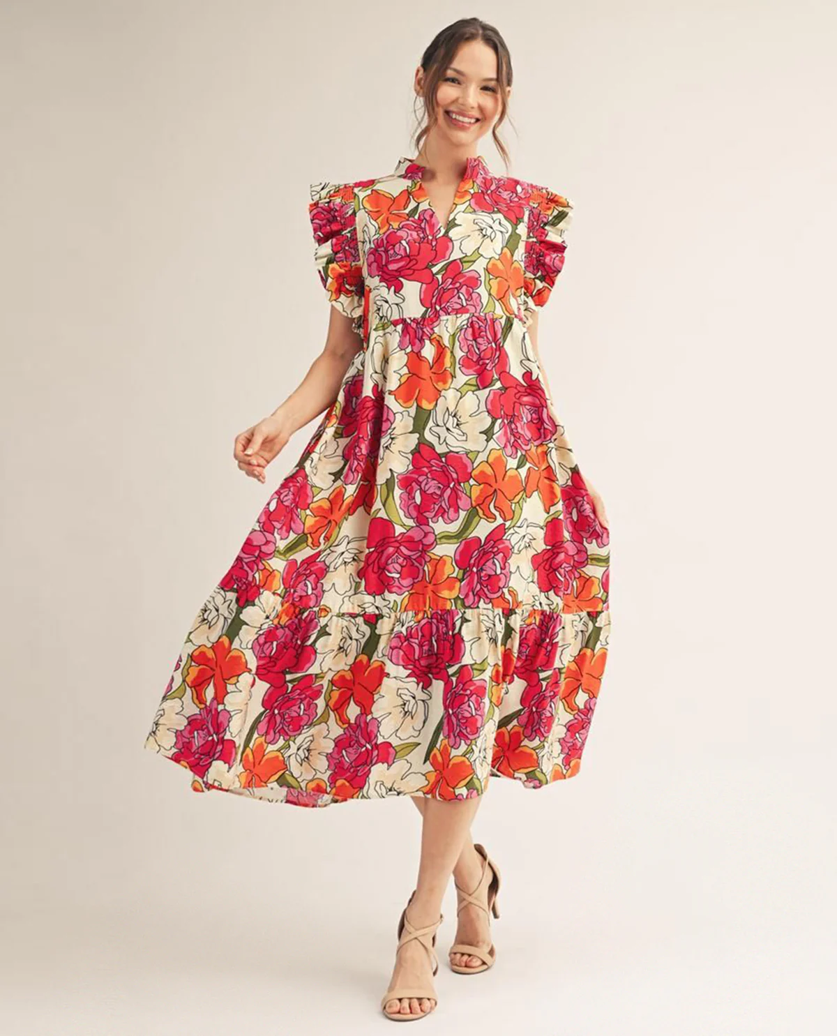 Jodifl Print Maxi Dress - Image 3