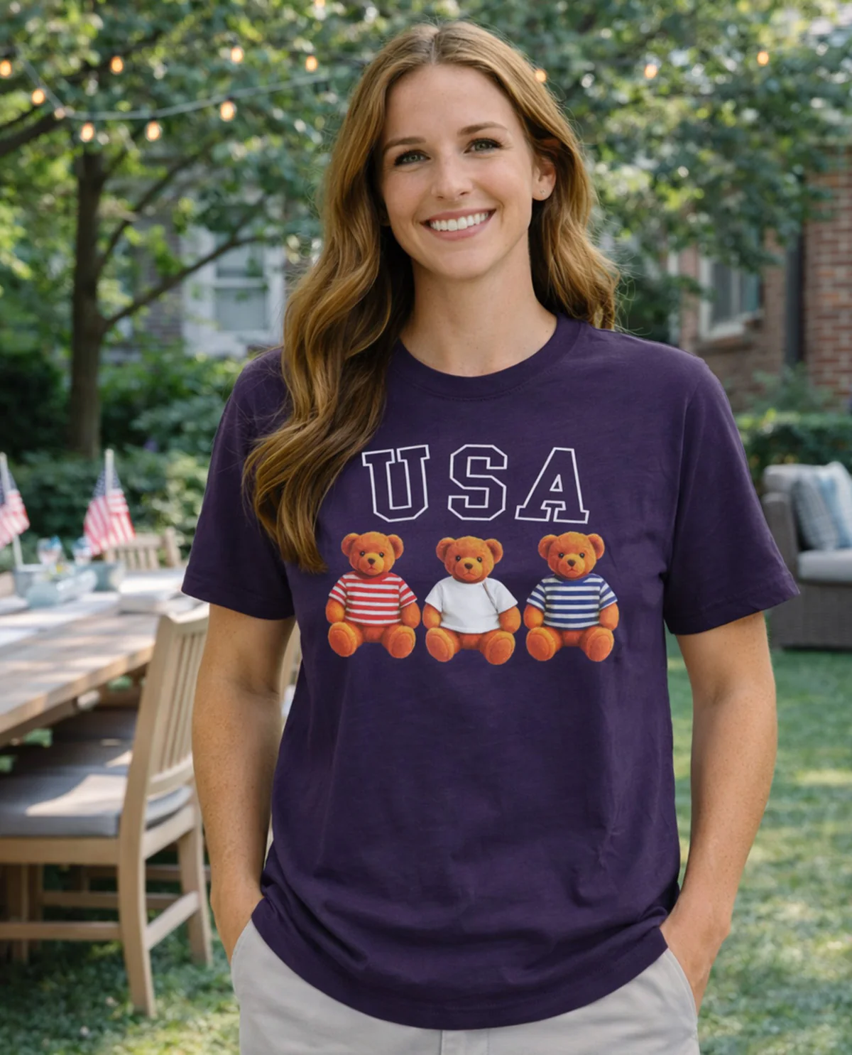 Jodifl USA Teddy Bear Tee - Image 2