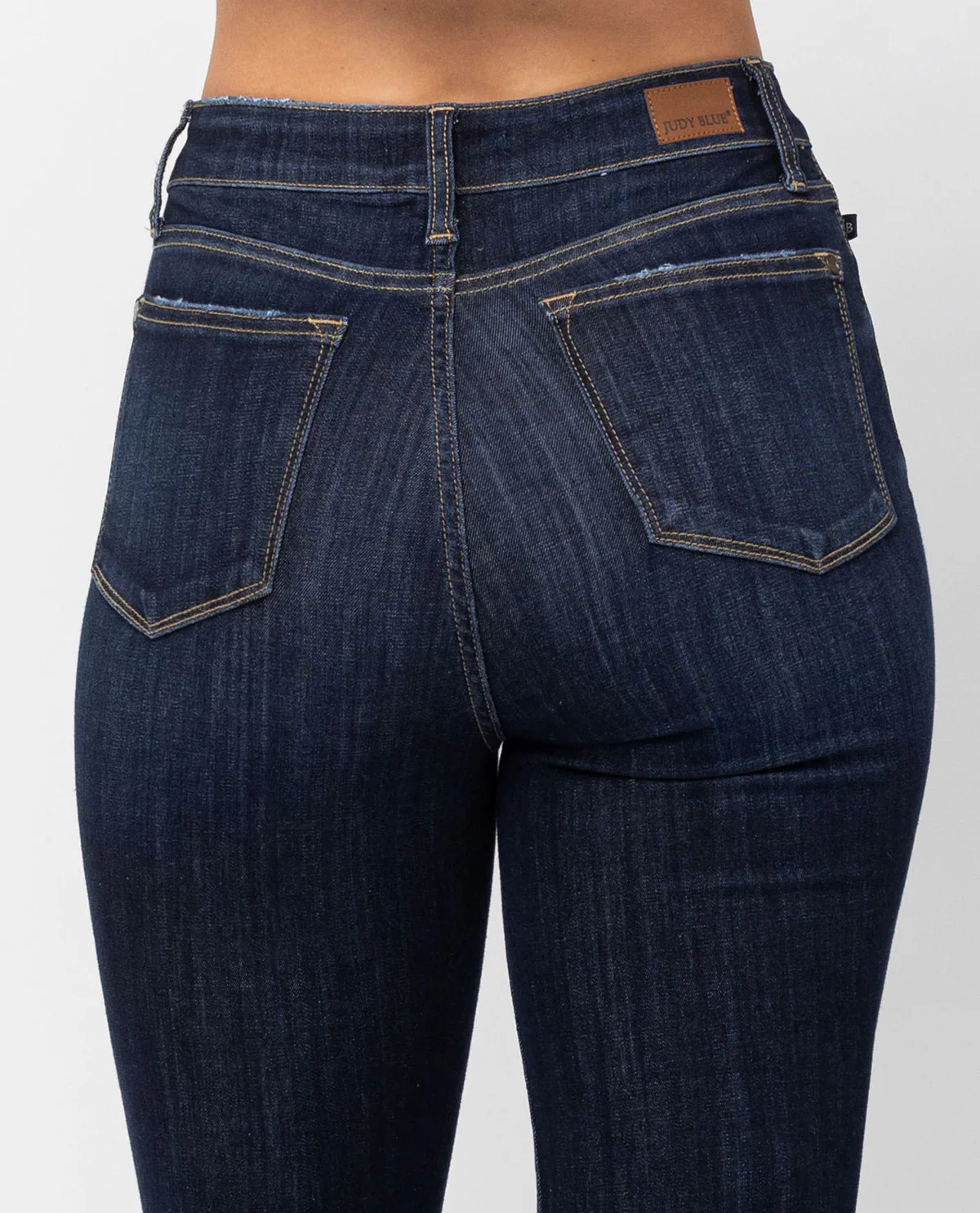 Judy Blue High Rise Raw Hem Flare Fit Denim - Image 4