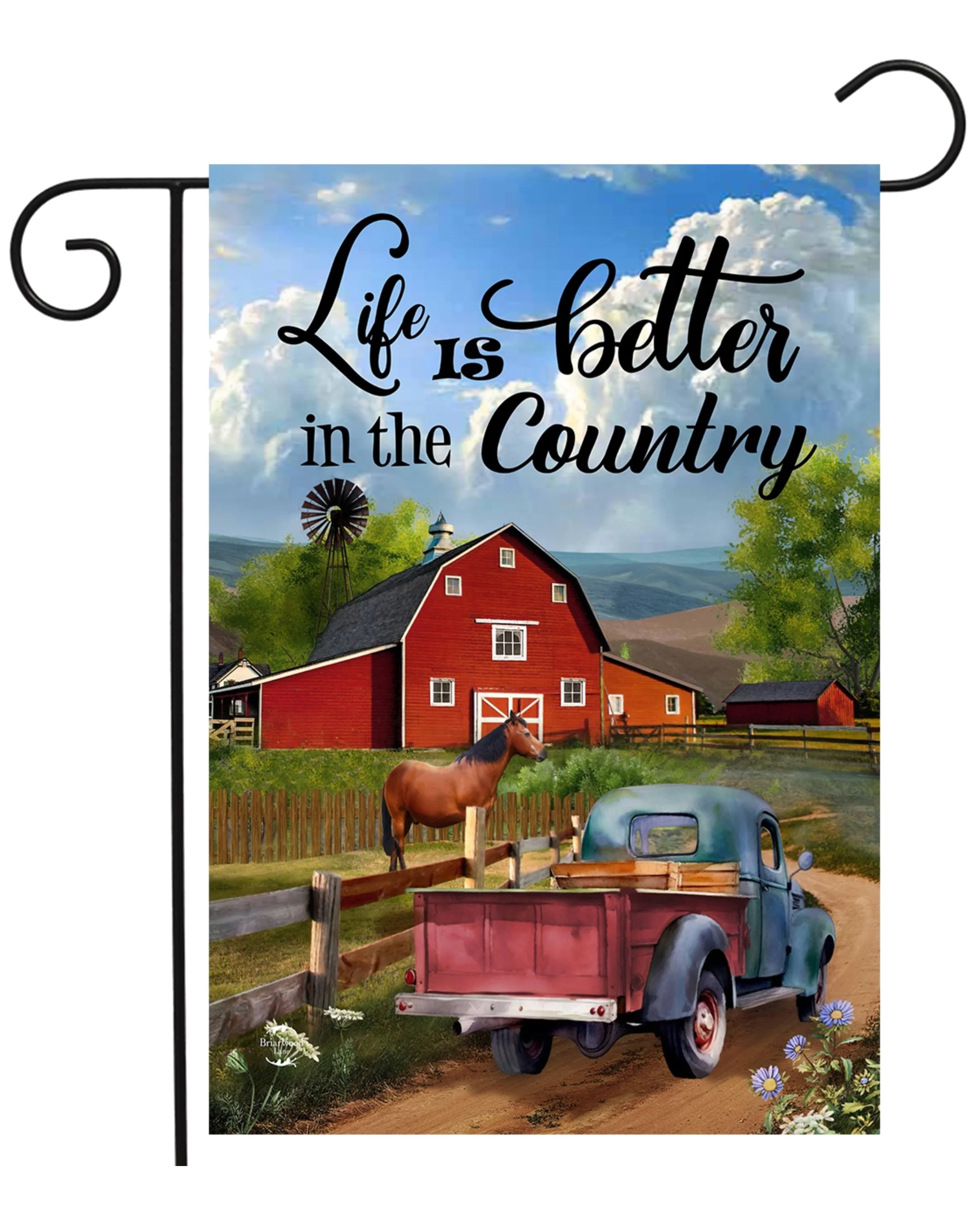 Life Is Better In The Country Garden Flag - Image 2