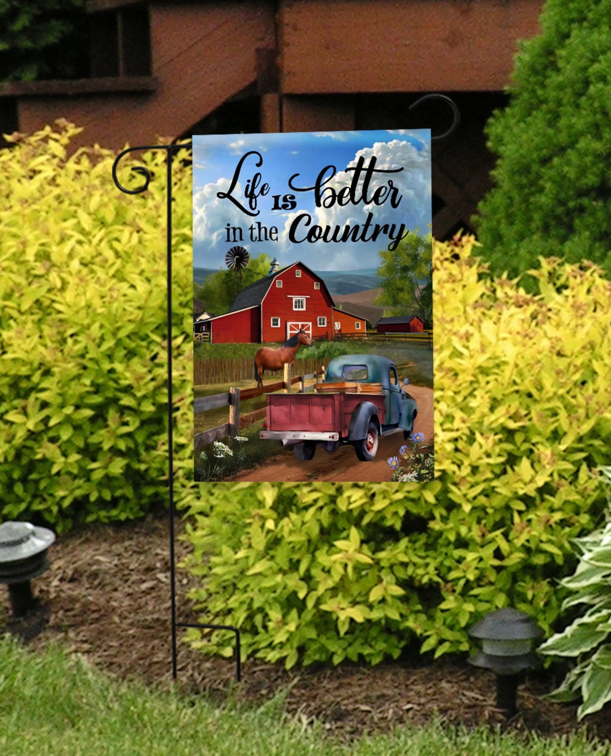Life Is Better In The Country Garden Flag - Image 3