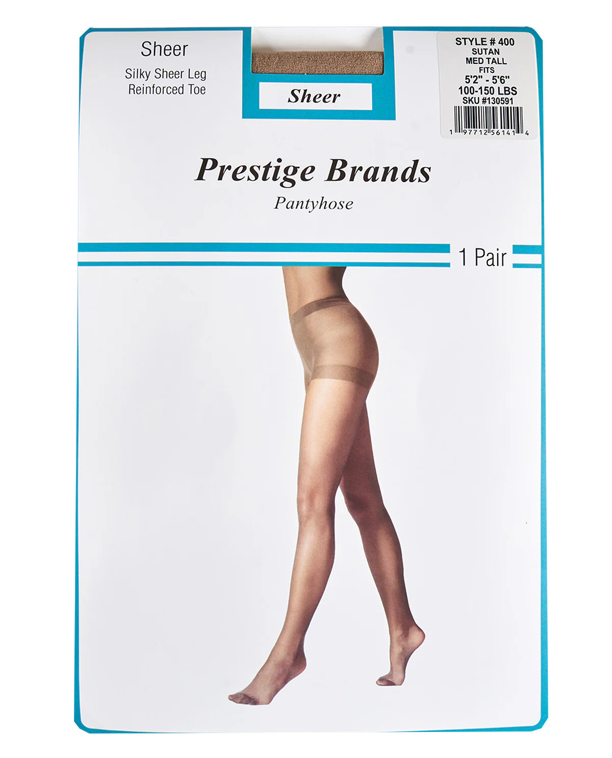 Prestige Brands Sheer Leg Medium Tall Pantyhose - Image 2