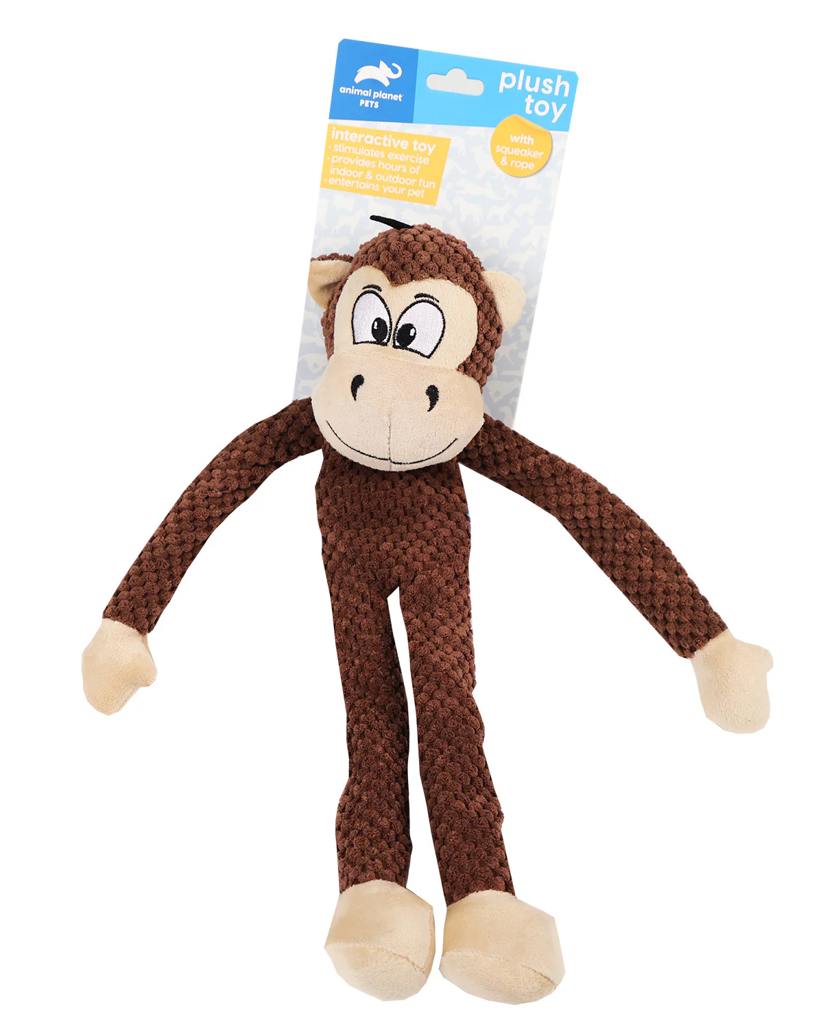 Monkey Pop Toy With Squeaker - Image 3