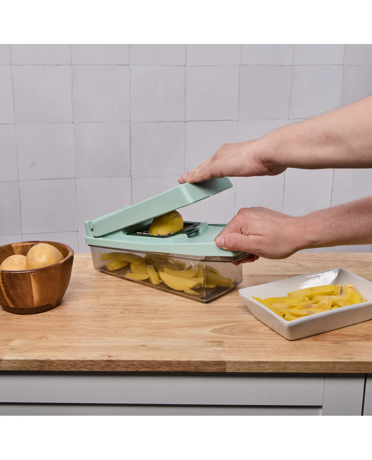 Multifunctional Food Chopper And Slicer - Green - Image 6