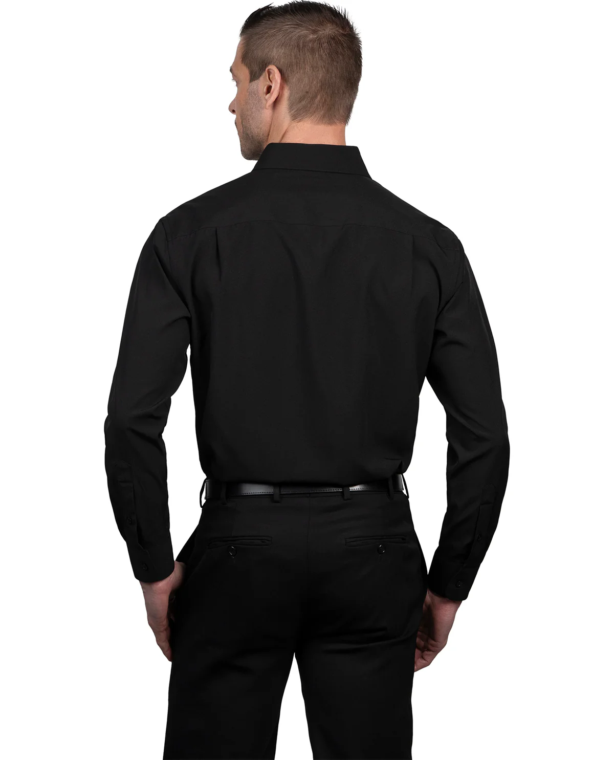 Nautica Men's Solid Black Long Sleeve Super Shirt - Image 4
