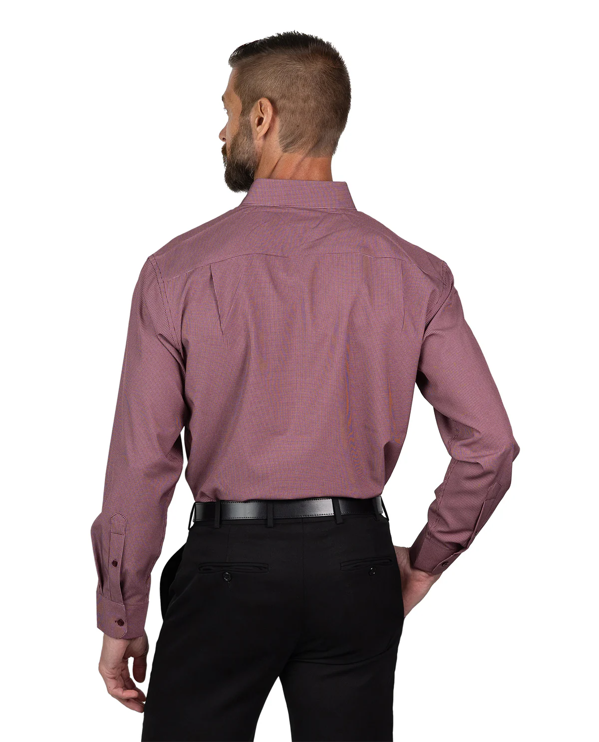 Nautica Men's Burgundy & White Long Sleeve Super Shirt - Image 3