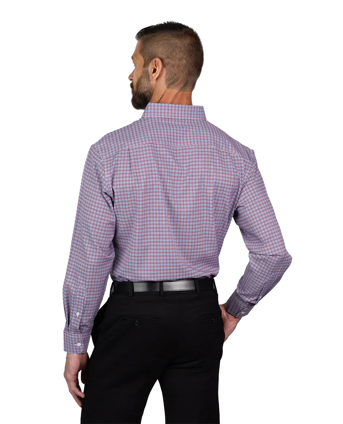 Nautica Men's Burgundy & Navy Long Sleeve Super Shirt - Image 3