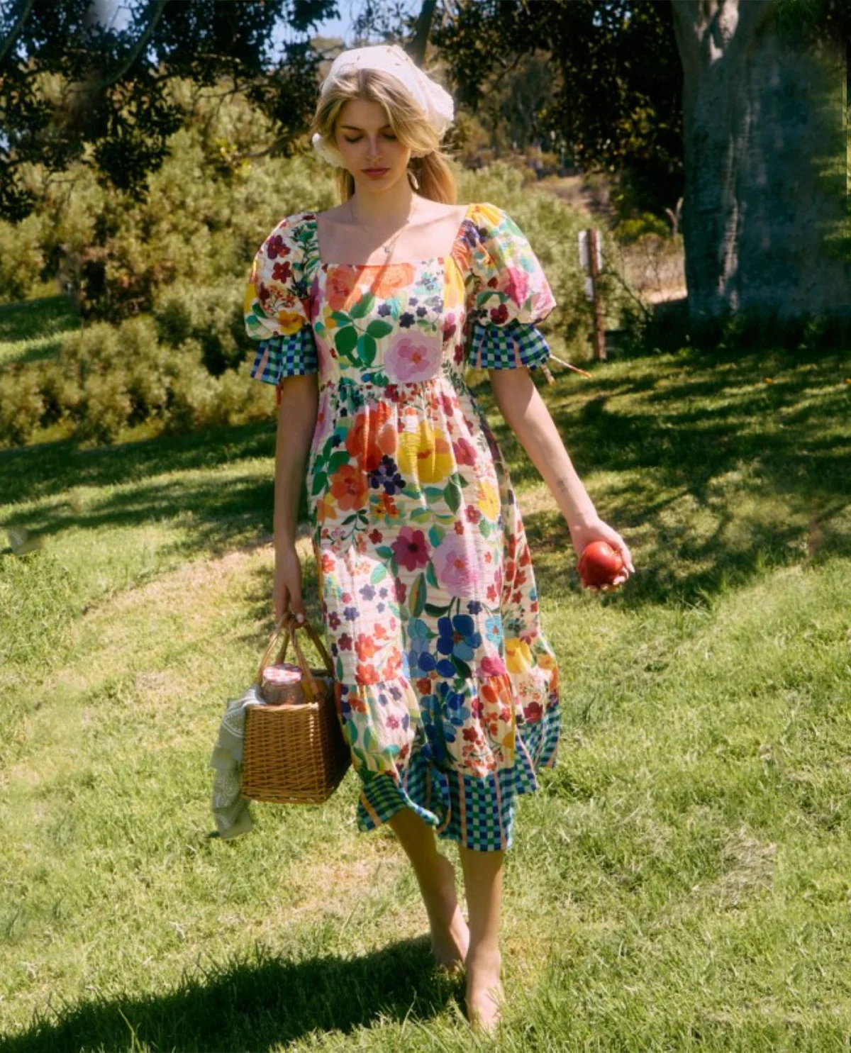 Oddi Floral Border Print Dress - Image 2