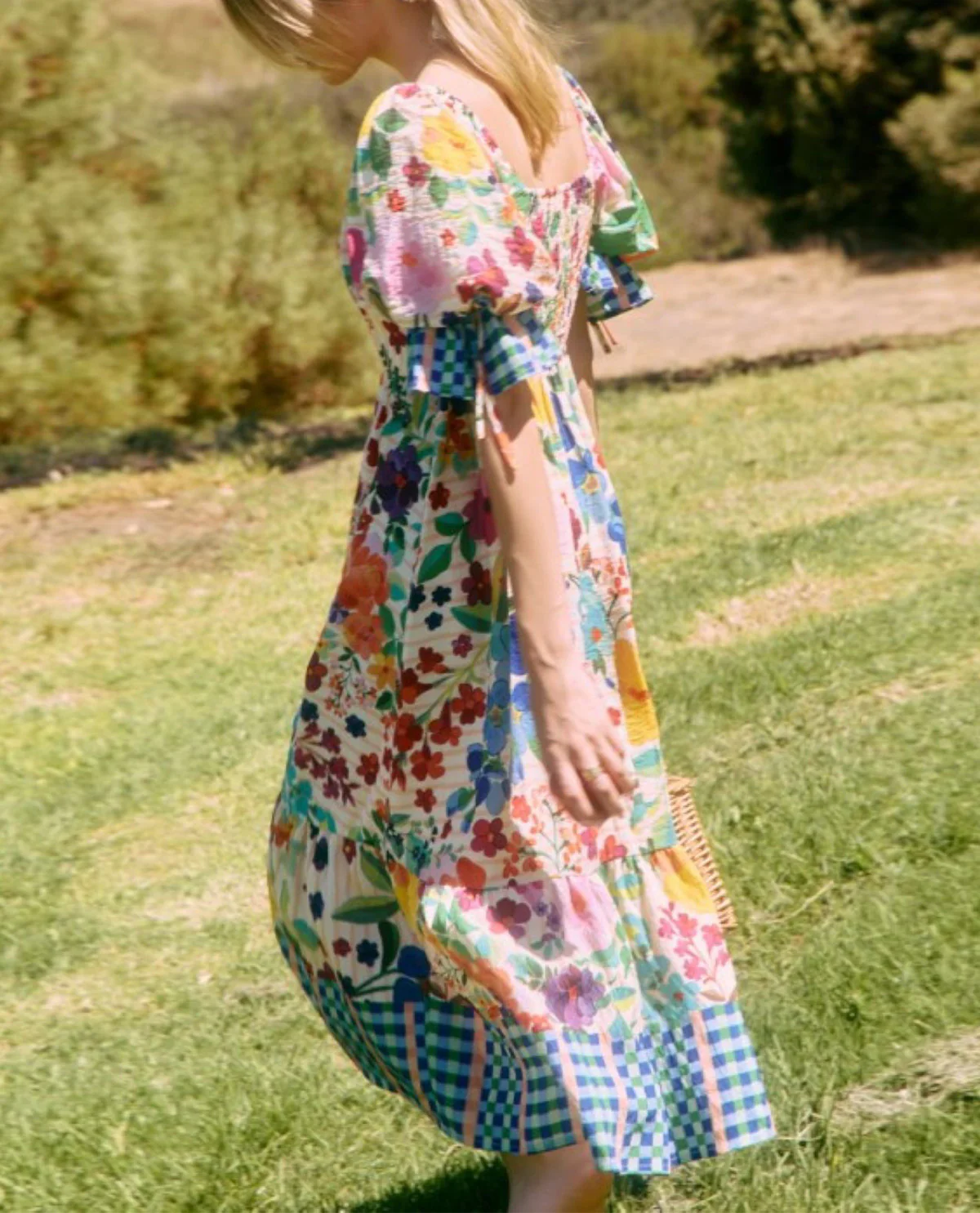 Oddi Floral Border Print Dress - Image 3