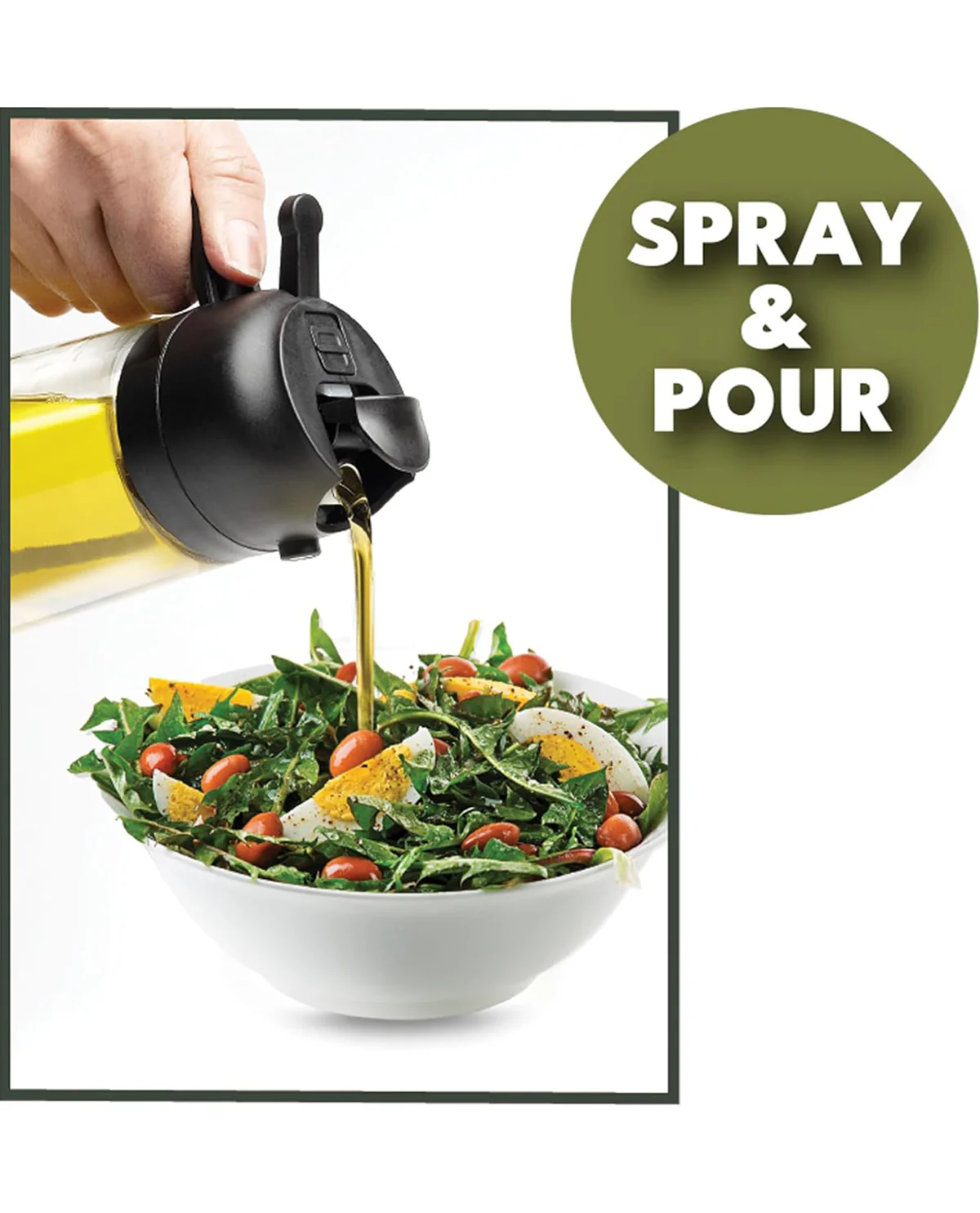 OliveGlow 2-N-1 Spray & Pour Oil Dispenser - Image 3
