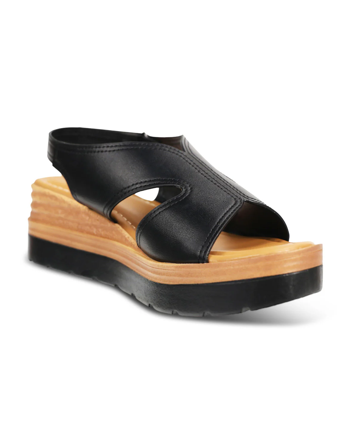 Pierre Dumas Patch-2 Sandal Black - Image 2