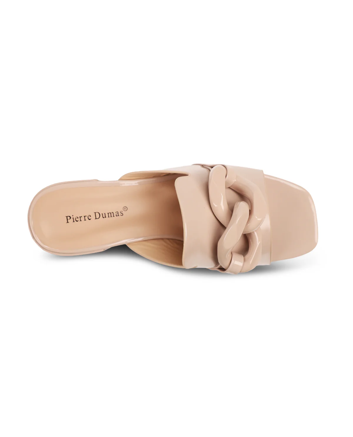 Pierre Dumas Chain Detail Sandal Nude - Image 5