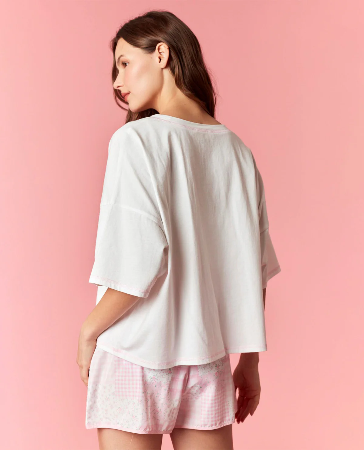 Peach Love 3 Bunny Top White - Image 3