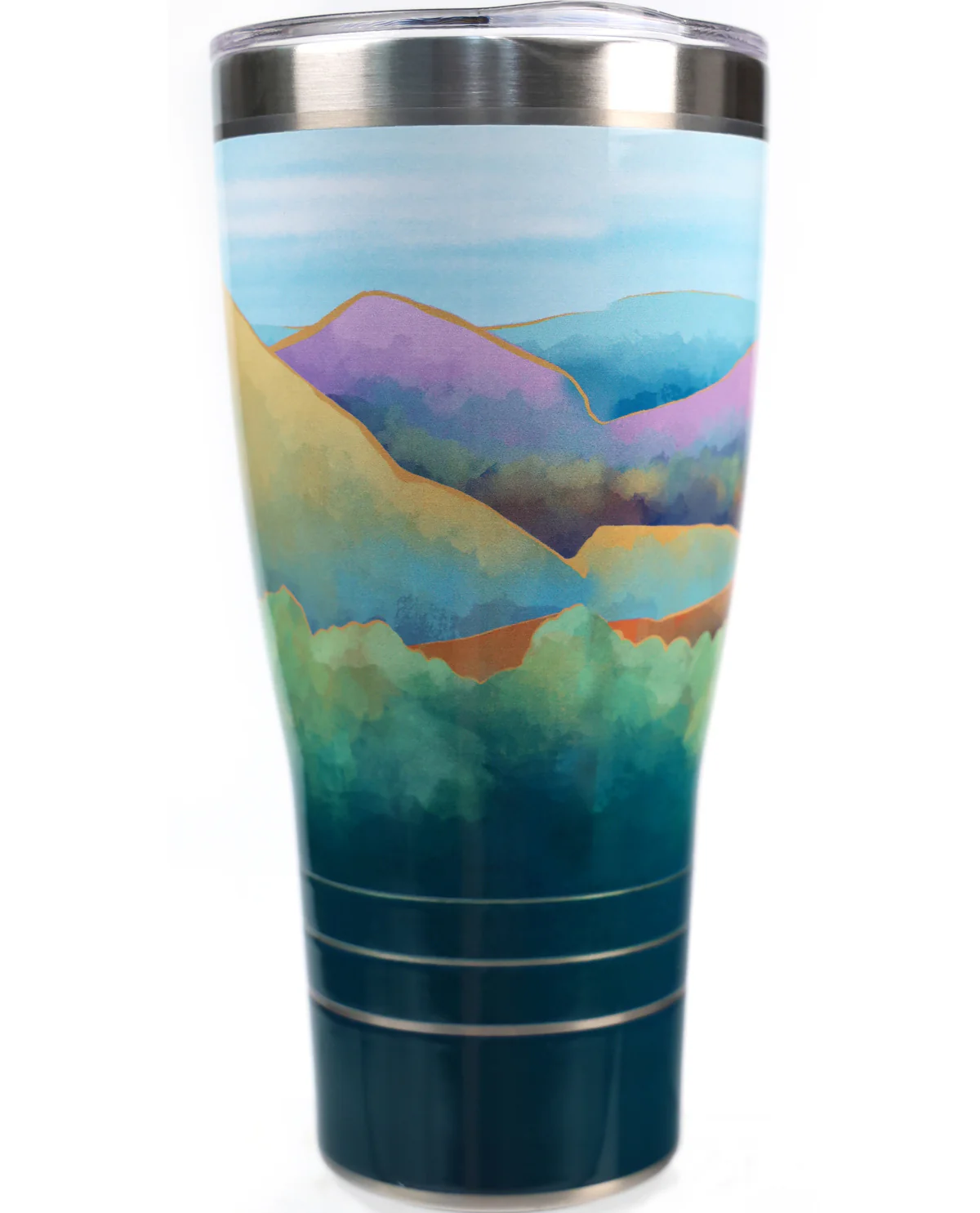 30oz. Tervis Pigeon Forge Watercolor Mountain Stainless Steel Tumbler - Image 2