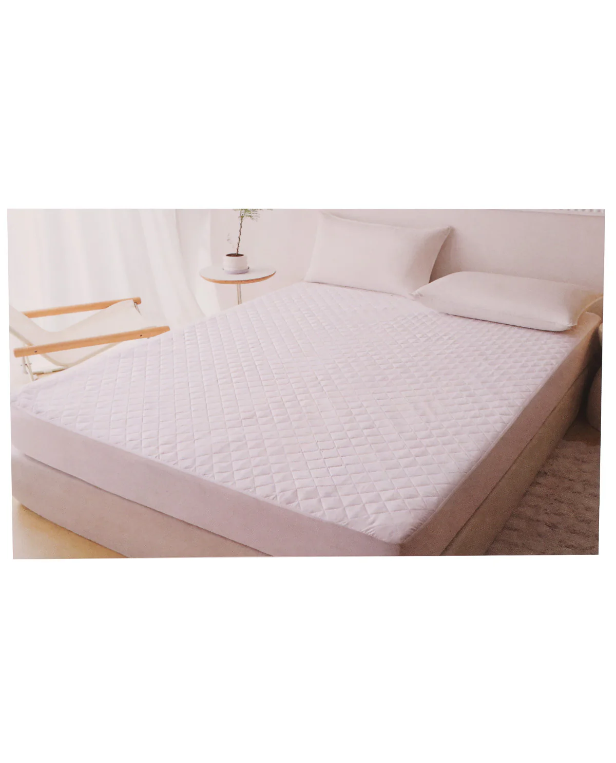 Queen Quilted Waterproof Mattress Cover - Image 2