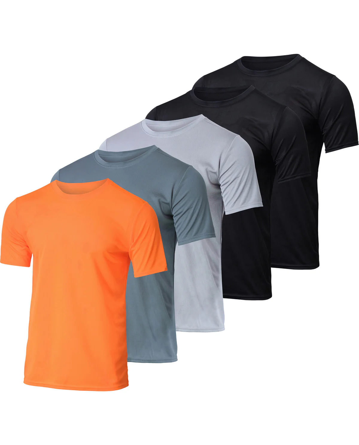 Real Essentials Men's Active Quick Dry Mesh Crew Neck T-Shirt - Image 3