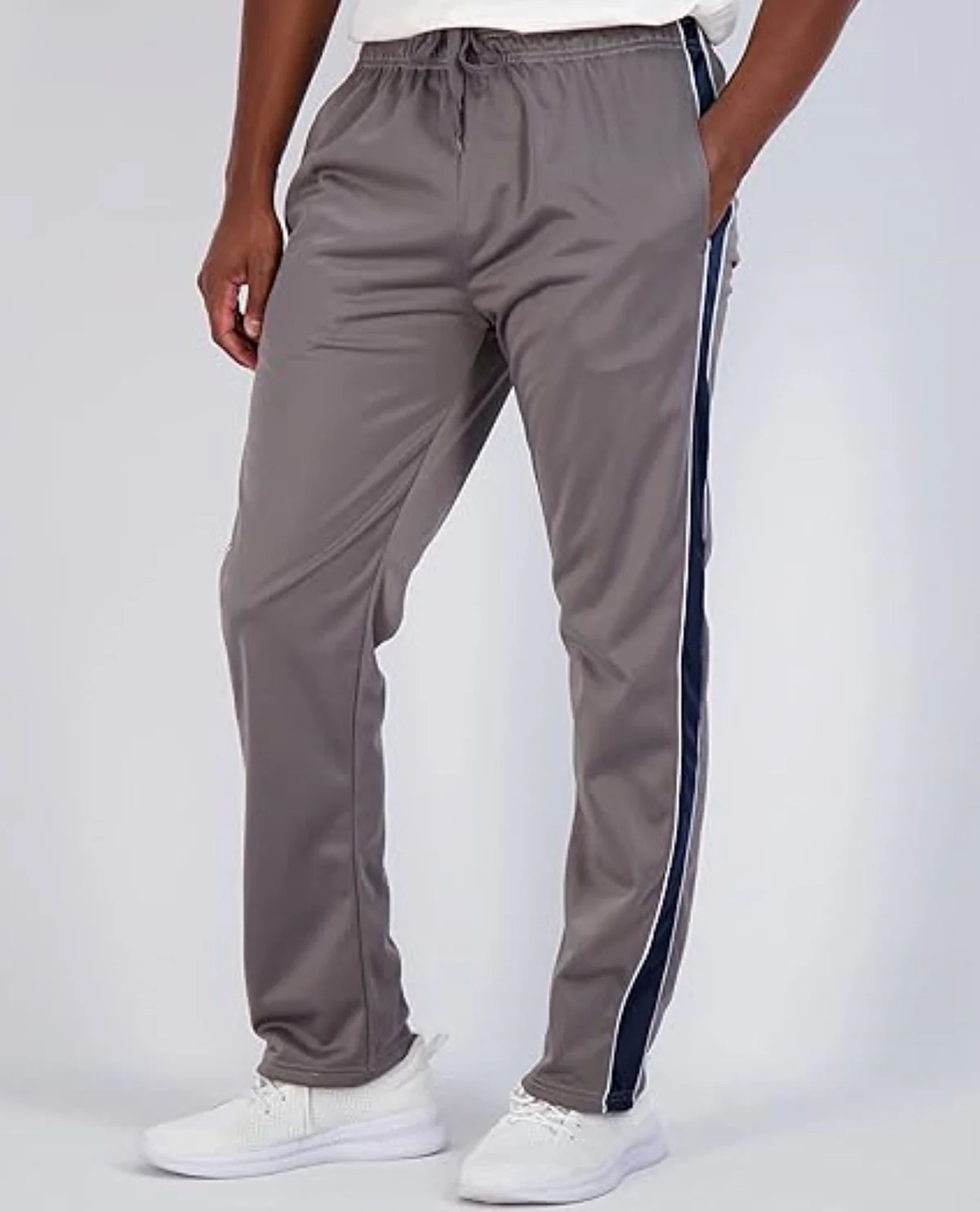 Real Essentials Men's Tricot Open Bottom Active Pant - Image 6