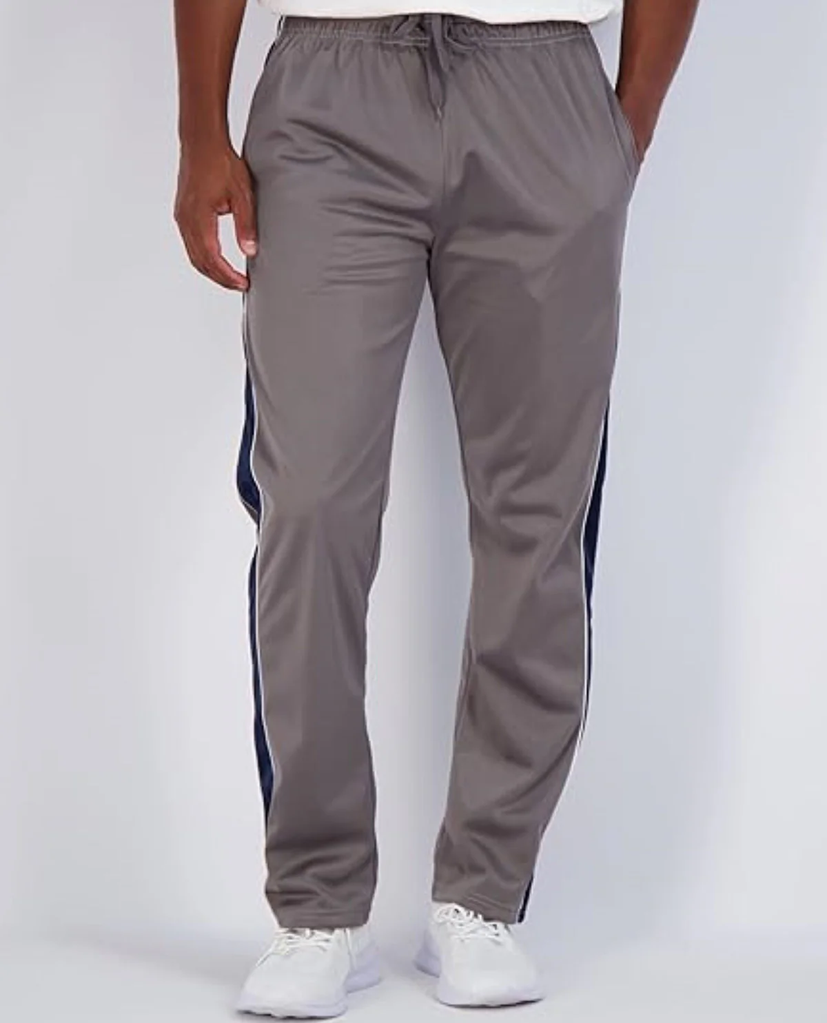 Real Essentials Men's Tricot Open Bottom Active Pant - Image 8