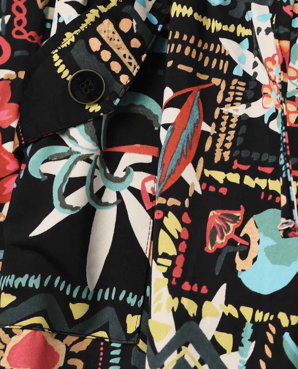 Robert Louis Silky Knit Pants Black Multi - Image 2