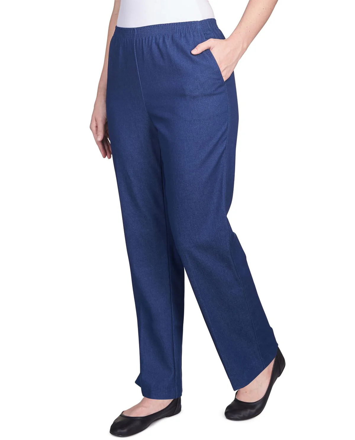 Alfred Dunner Petite Denim Pant Average - Image 2