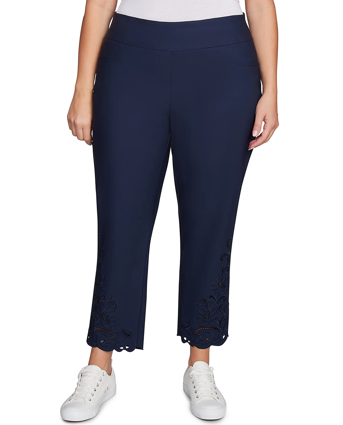 Ruby Road Women's Color Crush Embroidered Silky Pant - Image 2
