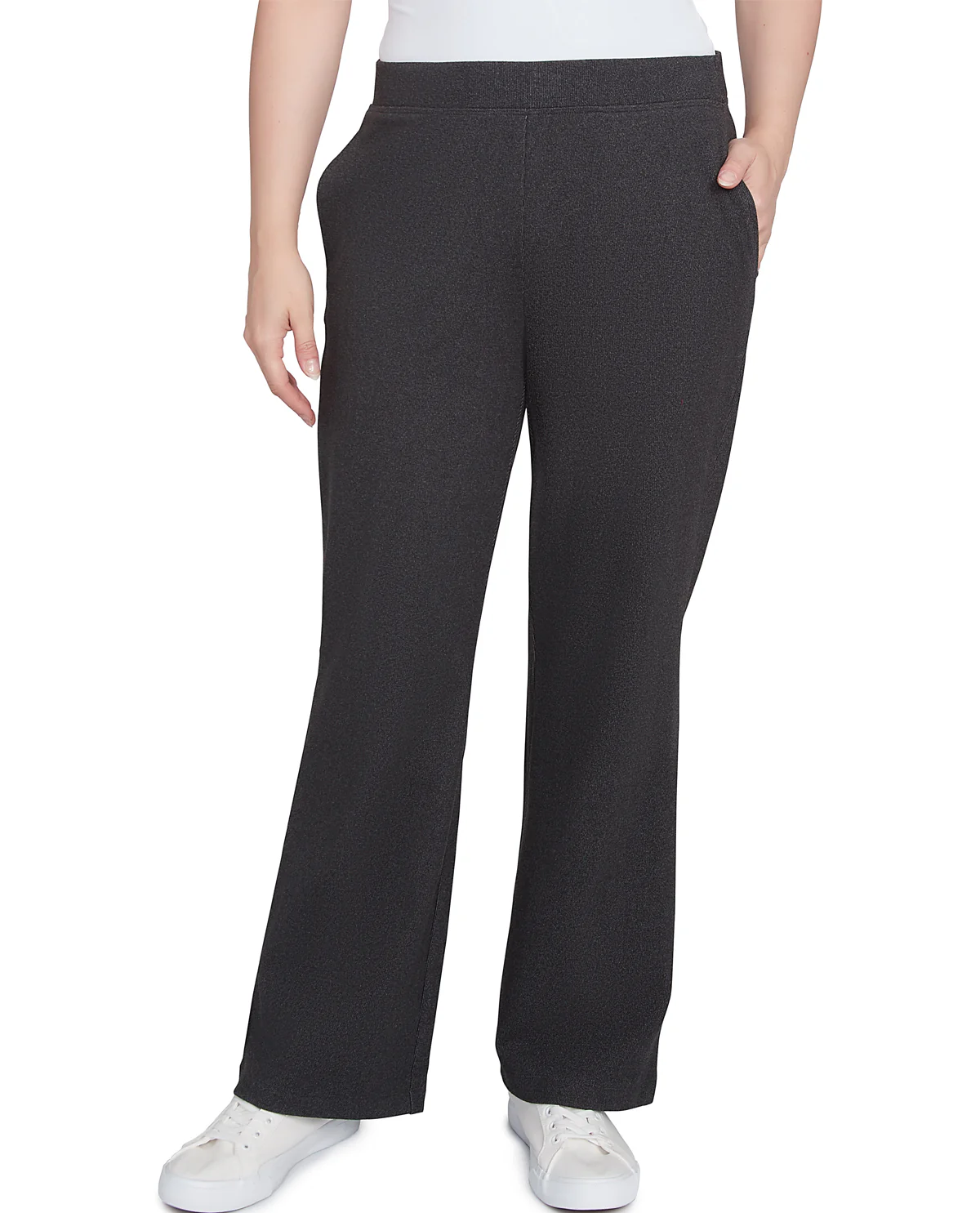 Ruby Road Missy Casual Luxe Pullon Luxe Rib Straight Pant - Image 3
