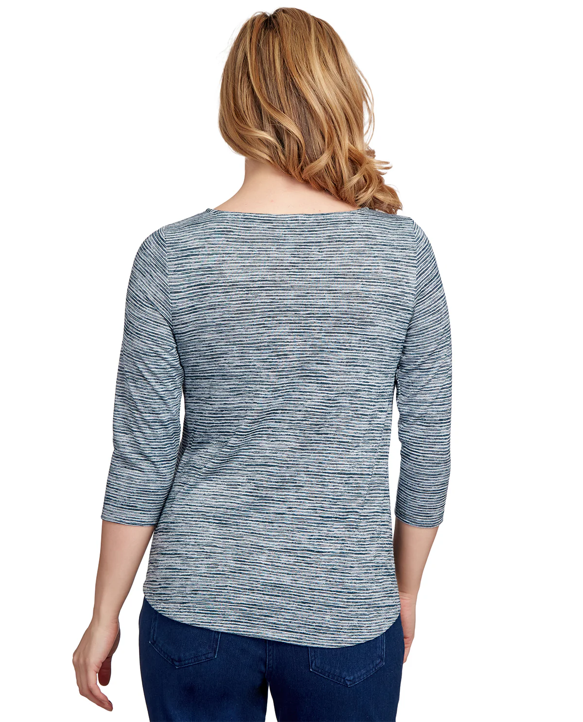 Ruby Road Missy Must Haves Dyed Stripe Knit Top - Image 10
