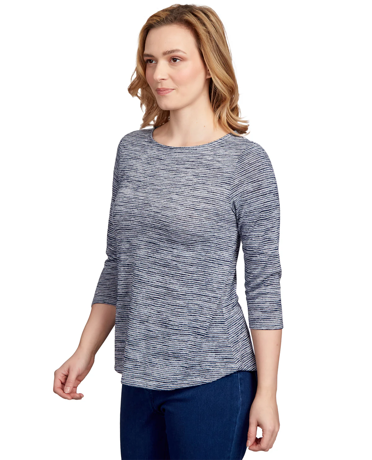 Ruby Road Missy Must Haves Dyed Stripe Knit Top - Image 12