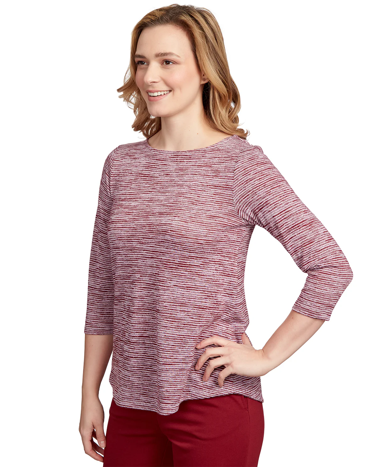 Ruby Road Missy Must Haves Dyed Stripe Knit Top - Image 14