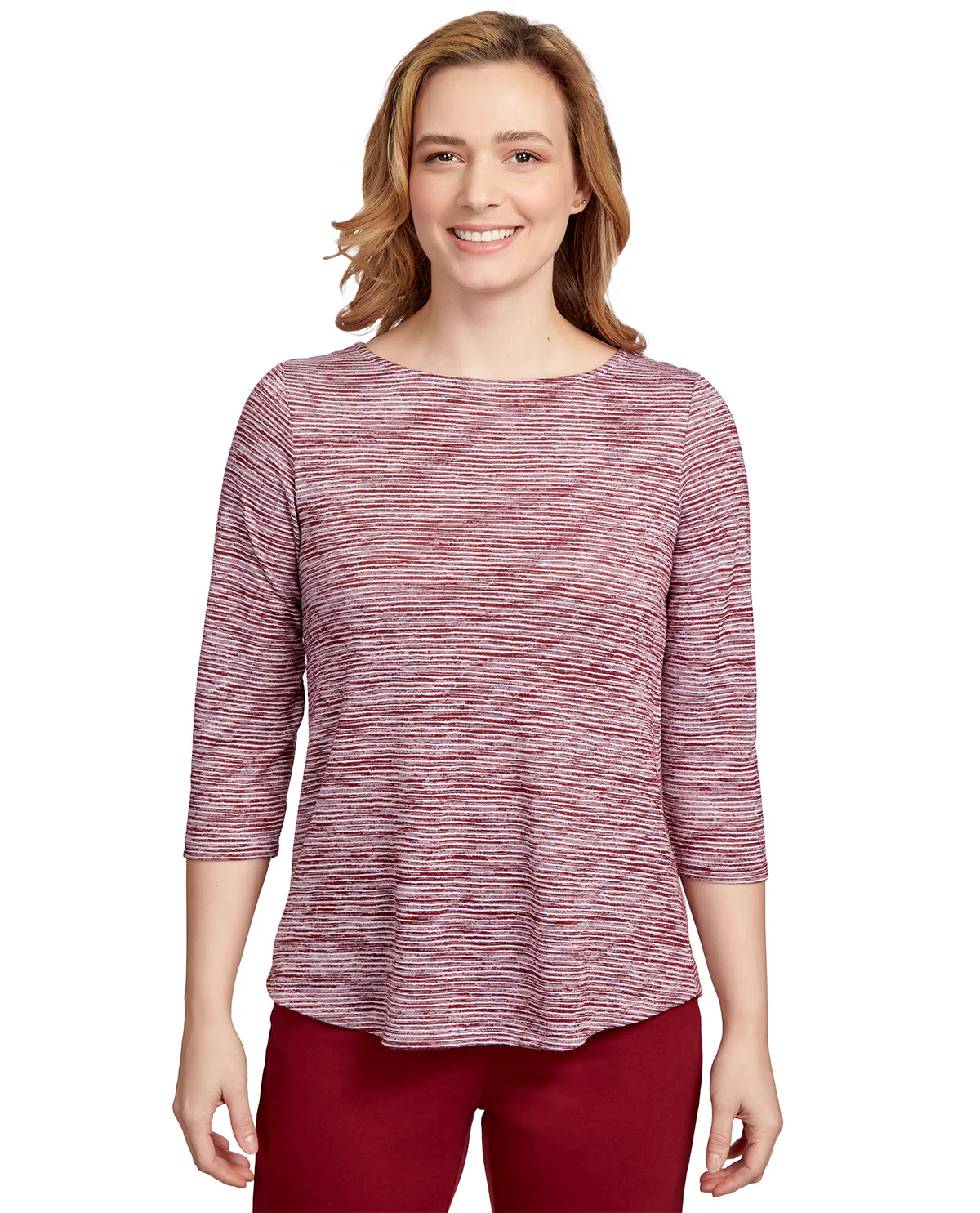 Ruby Road Missy Must Haves Dyed Stripe Knit Top - Image 3