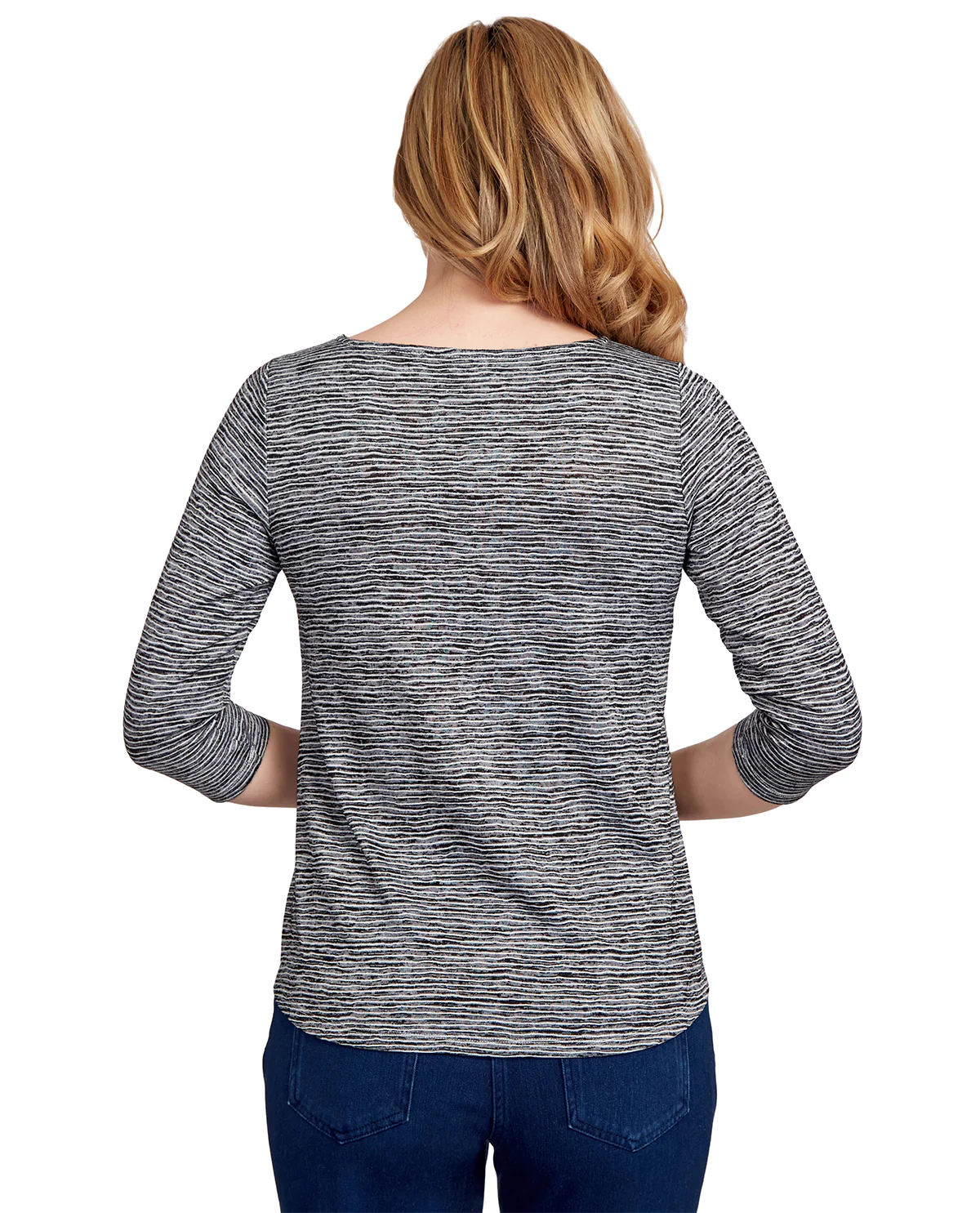 Ruby Road Missy Must Haves Dyed Stripe Knit Top - Image 7