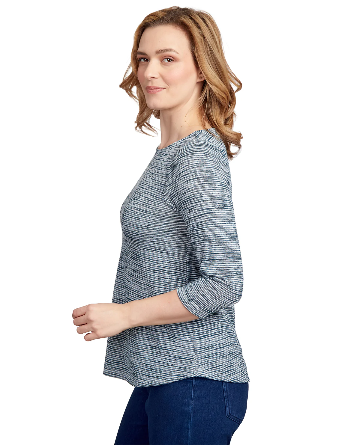 Ruby Road Missy Must Haves Dyed Stripe Knit Top - Image 9