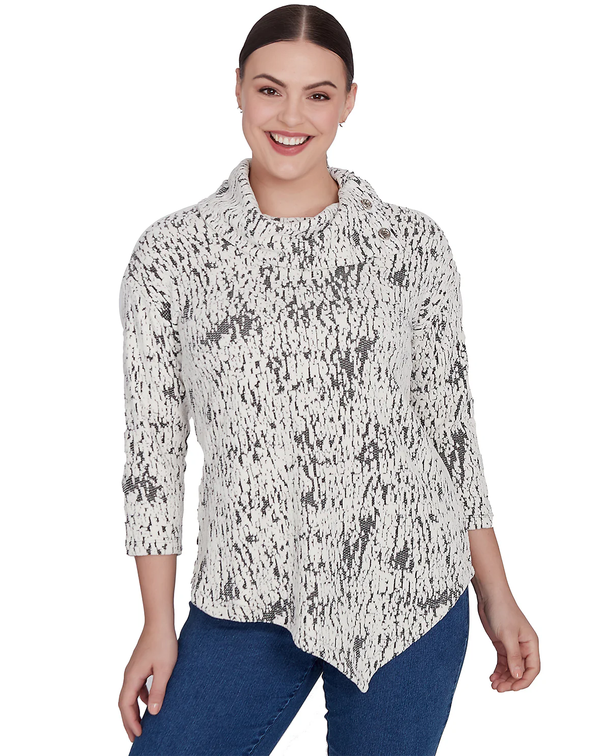 Ruby Road Missy Must Haves II 3/4 Sleeve Chenille Knit Top - Image 2