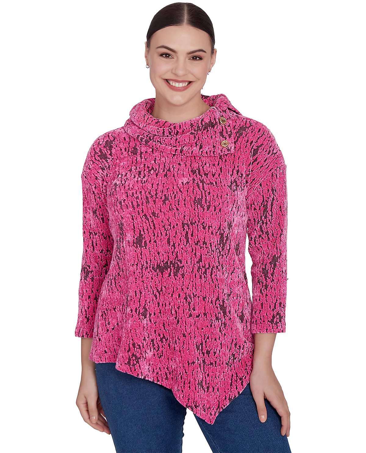 Ruby Road Missy Must Haves II 3/4 Sleeve Chenille Knit Top - Image 4