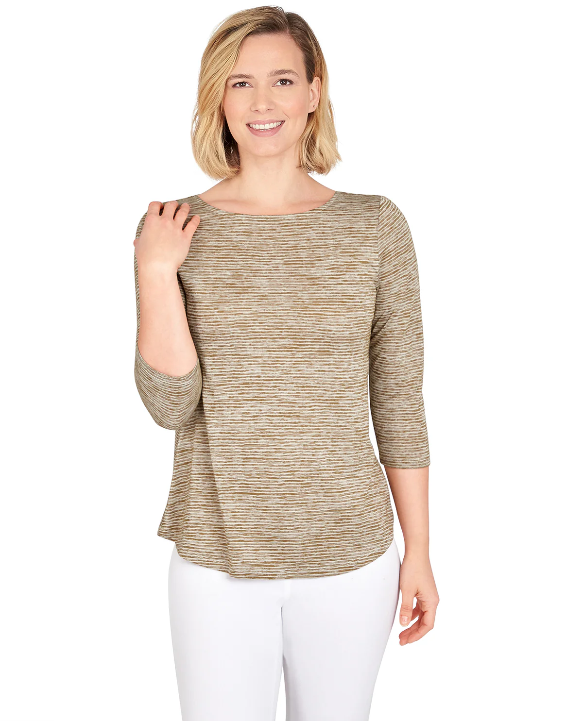 Ruby Road Missy Must Haves II 3/4 Space Dye Top - Image 2
