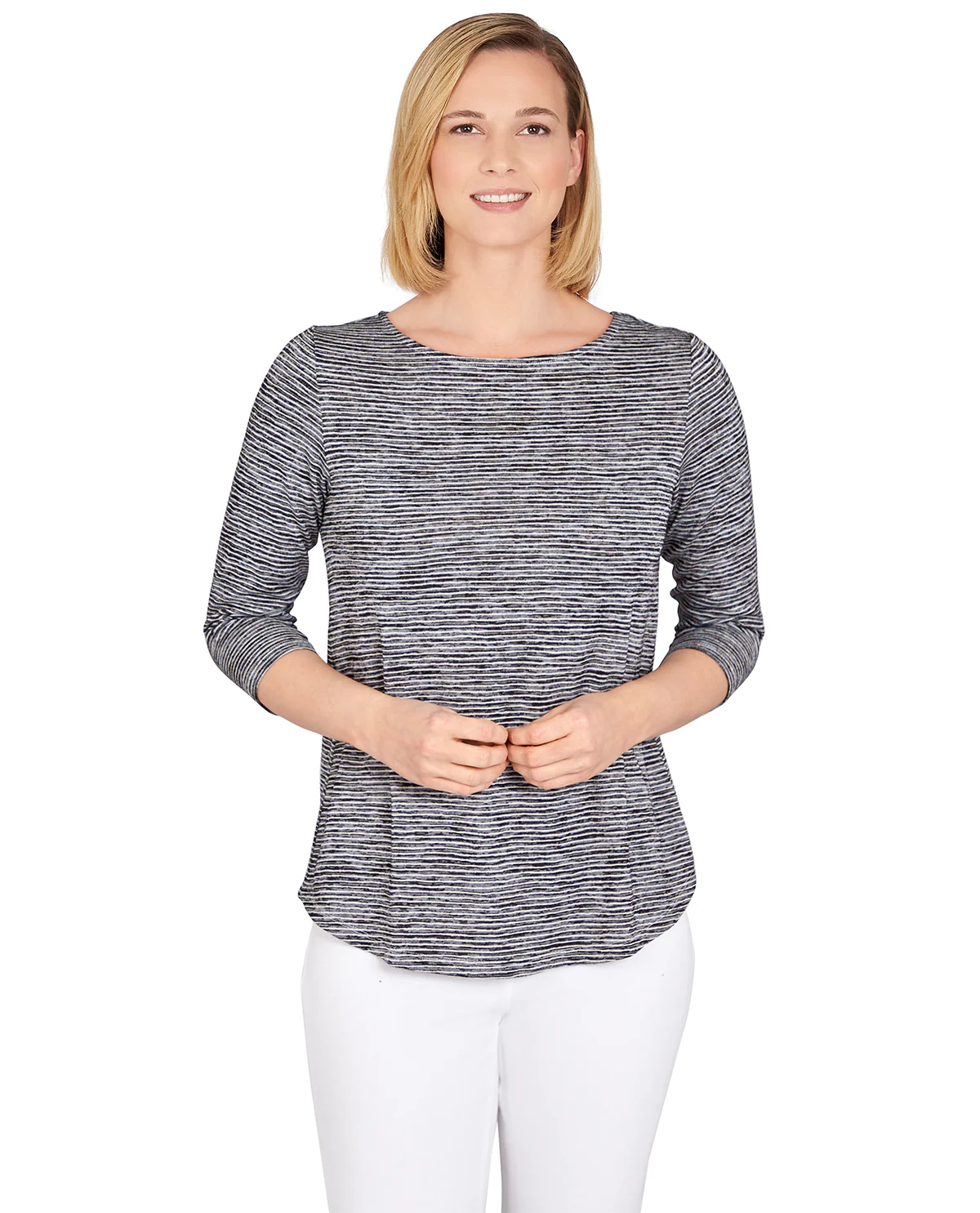 Ruby Road Missy Must Haves II 3/4 Space Dye Top - Image 3