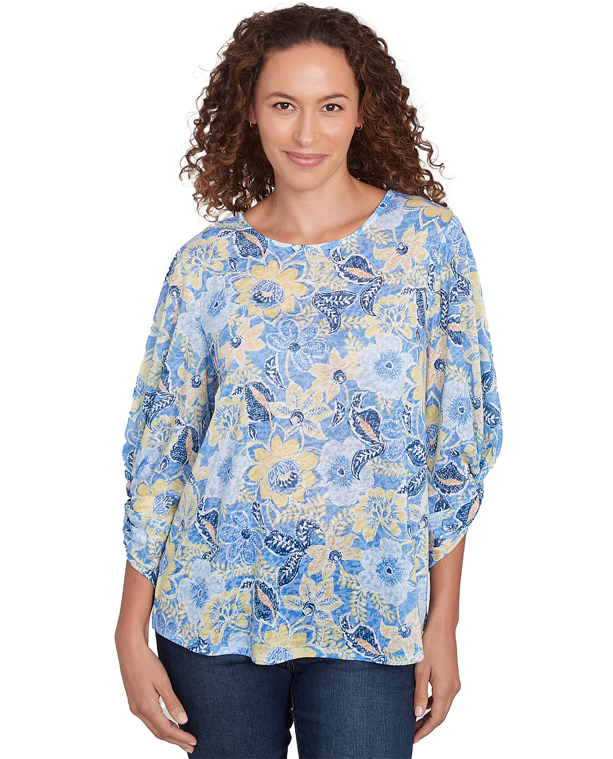 Ruby Road Missy Must Haves II Bloom Florals Knit Top