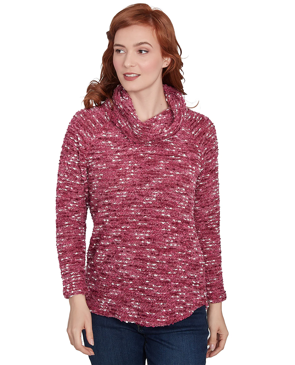 Ruby Road Missy Must Haves II Long Sleeve Cowlneck Pullover Top - Image 2
