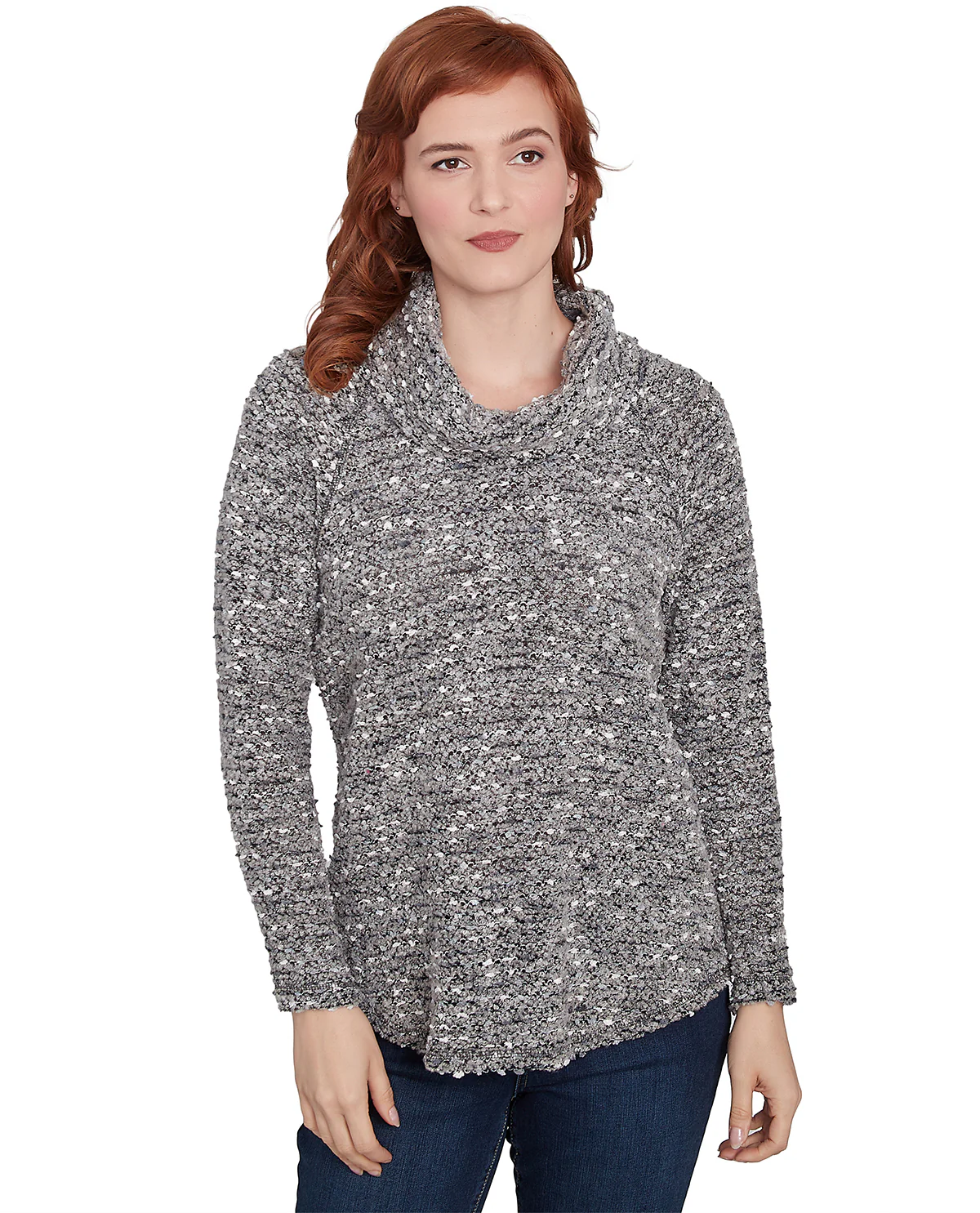 Ruby Road Missy Must Haves II Long Sleeve Cowlneck Pullover Top - Image 3