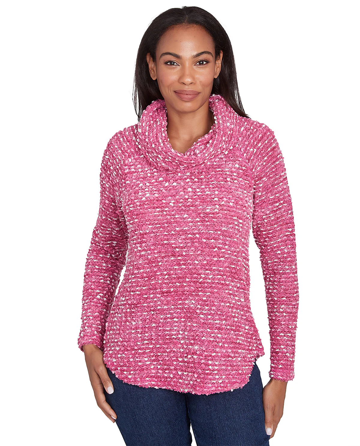 Ruby Road Missy Must Haves II Long Sleeve Cowlneck Pullover Top - Image 4