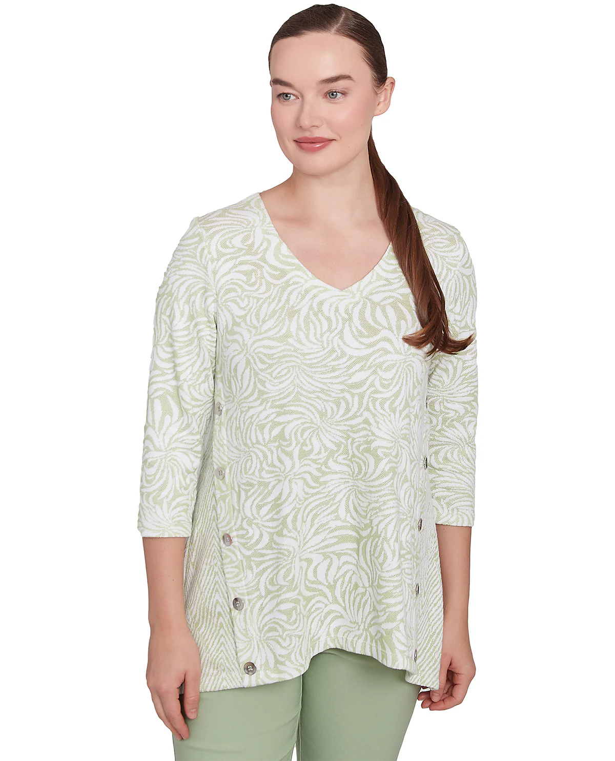Ruby Road Missy Casual Luxe Terry Knit Top - Image 2