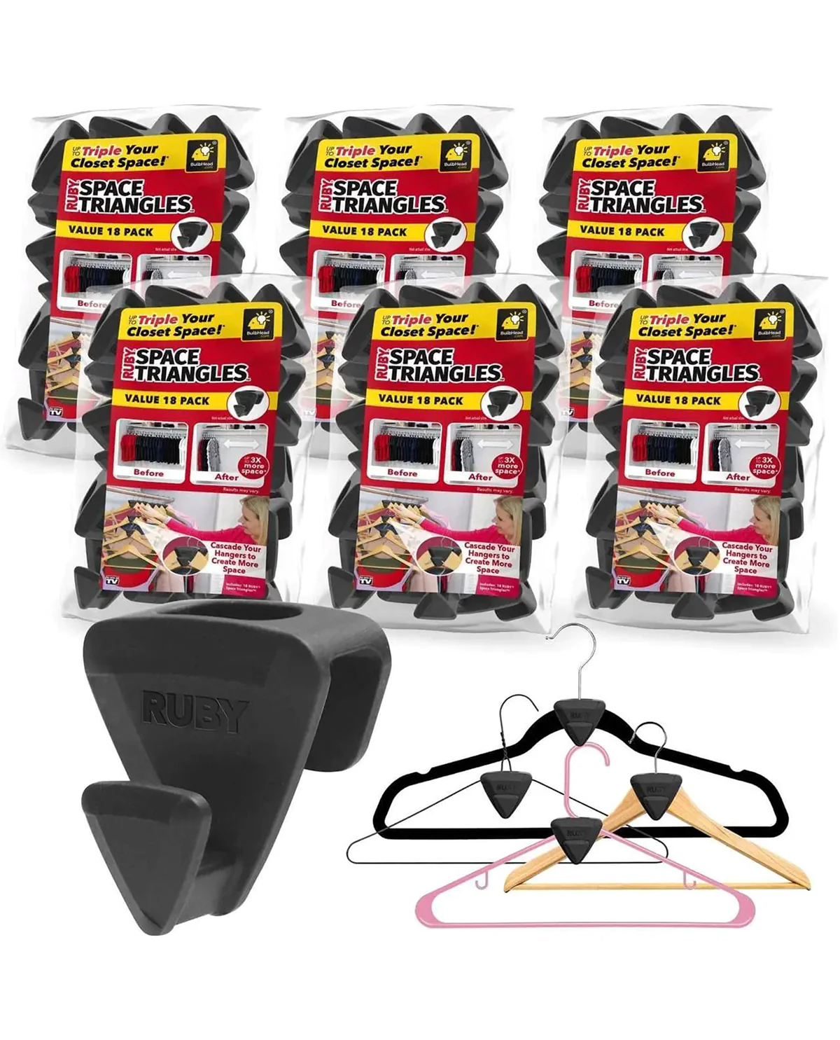 Ruby Space Triangles Value Pack Black - Image 2