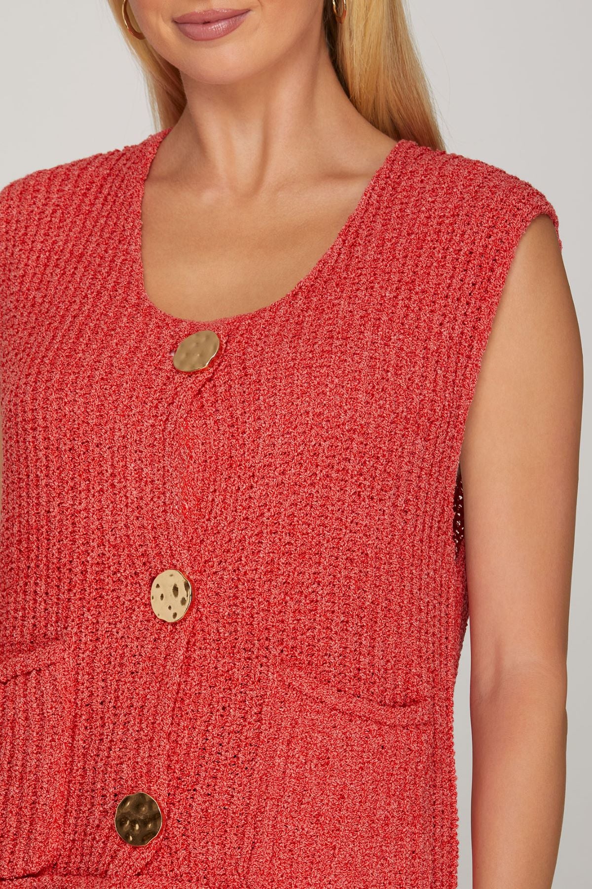 She and Sky Crochet Sweater Vest - Image 5