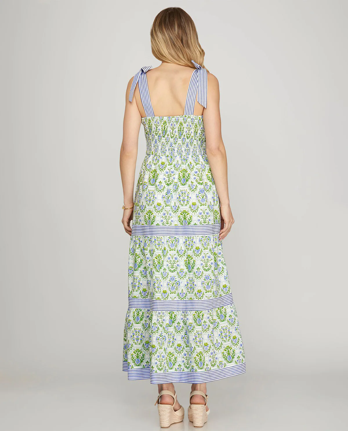 She & Sky Print Tiered Maxi Dress - Image 2
