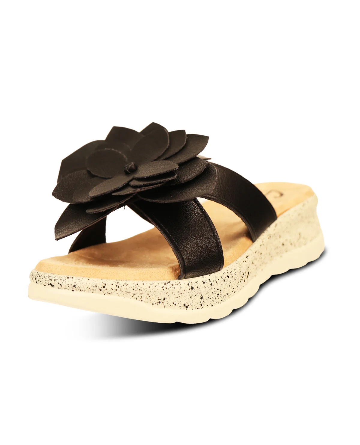 Savvy Gardenia Sandal Black - Image 5
