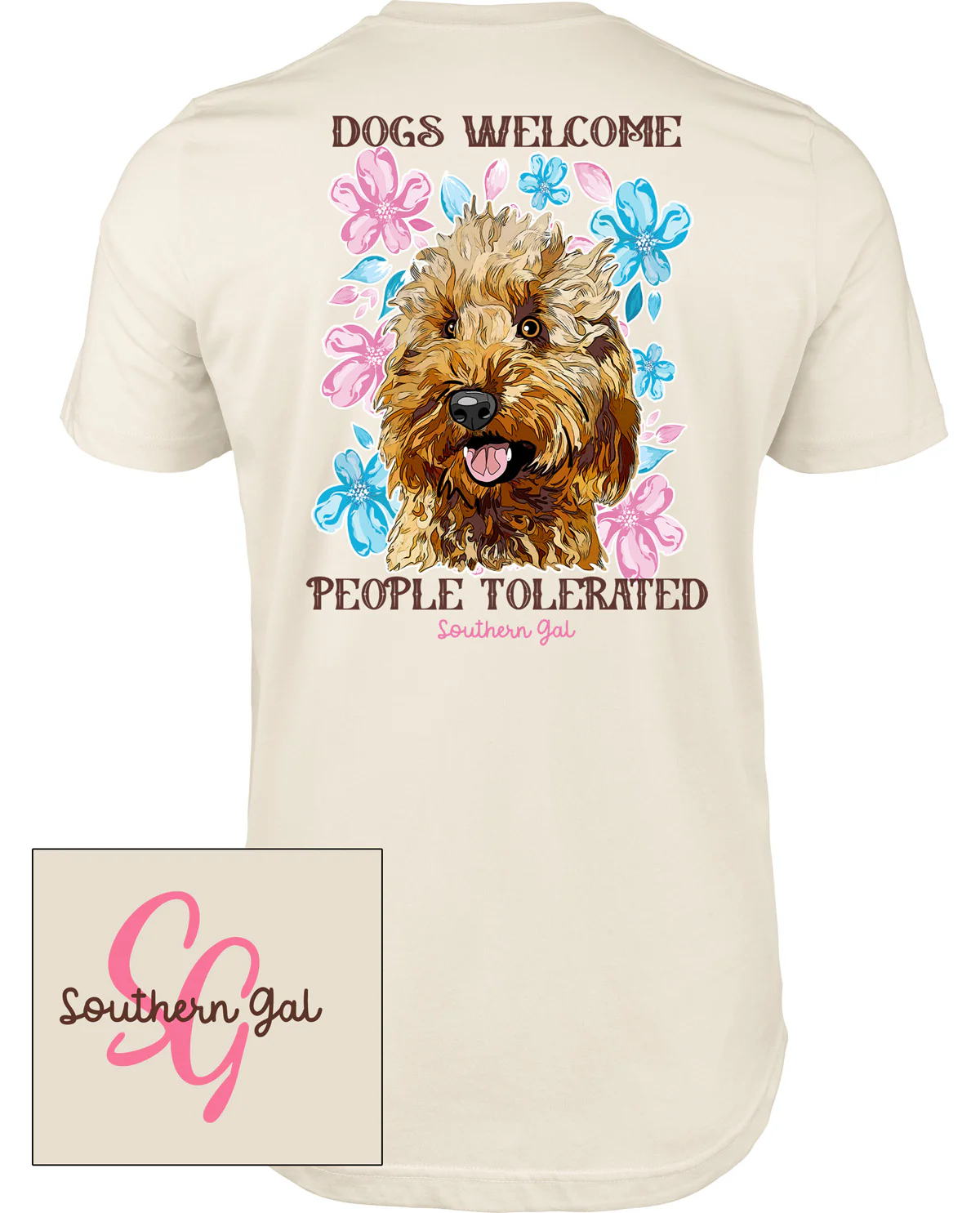 Southern Gal Missy Dogs Welcome Short Sleeve Screen Tee - Image 2